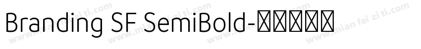 Branding SF SemiBold字体转换